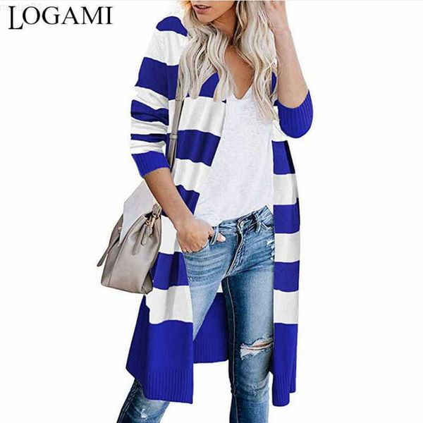 women's sweaters logami contrasting striped long cardigan women's sweater long sleeve autumn knitwear woman cardigans l230718, White;black
women's sweaters logami contrasting striped long cardigan women's sweater long sleeve autumn knitwear woman cardigans l230718, White;black