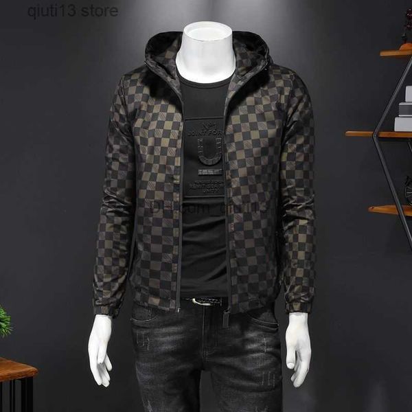 men's jackets 2022 new hooded jacket men's outwear brand clothes fashion vintage bomber jacket slim casual plaid baseball jacket c, Black;brown
men's jackets 2022 new hooded jacket men's outwear brand clothes fashion vintage bomber jacket slim casual plaid baseball jacket c, Black;brown