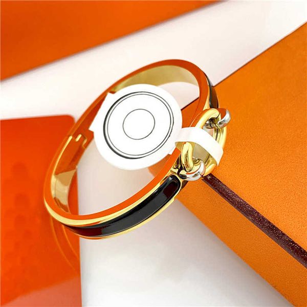 designer hemrres bracelet nose h pig enamel colored female 18k rose gold versatile light luxury exquisite narrow love home fashion trend 1 3, Black 
designer hemrres bracelet nose h pig enamel colored female 18k rose gold versatile light luxury exquisite narrow love home fashion trend 1 3, Black