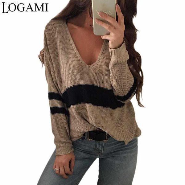 women's sweaters logami v neck long sleeve sweater women striped pullovers female sweaters fashion 2018 l230718, White;black
women's sweaters logami v neck long sleeve sweater women striped pullovers female sweaters fashion 2018 l230718, White;black