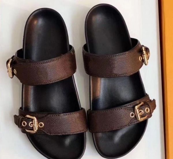 sandals women slides womens slipper waterfront brown flower leather sandal high heels flap 2 straps with adjusted gold buckles bom dia flat, Black
sandals women slides womens slipper waterfront brown flower leather sandal high heels flap 2 straps with adjusted gold buckles bom dia flat, Black