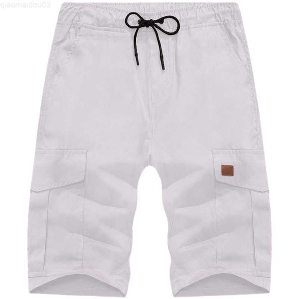 men's shorts summer mens casual shorts solid casual knee length pants men daily cargo shorts elastic waist multi pockets jogger shorts, White;black
men's shorts summer mens casual shorts solid casual knee length pants men daily cargo shorts elastic waist multi pockets jogger shorts, White;black