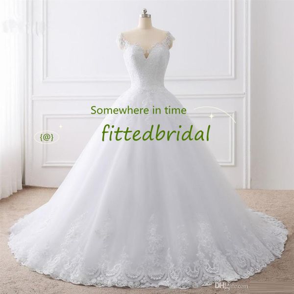 real images wedding dresses lace appliques bridal gowns vestido de princess beach dress ball gown2084, White
real images wedding dresses lace appliques bridal gowns vestido de princess beach dress ball gown2084, White