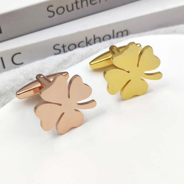 cuff links personality four-leaf clover shape cufflinks stainless steel mens suit shirt cufflinks jewelry gifts gemelos para hombre camisa h, Silver
cuff links personality four-leaf clover shape cufflinks stainless steel mens suit shirt cufflinks jewelry gifts gemelos para hombre camisa h, Silver