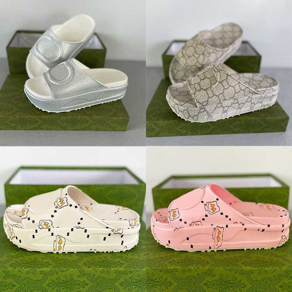 designer womens platform sandals rubber slide men anti-slip slippers luxury flat thick bottom beach flip flops multi-season and multi-place, Black
designer womens platform sandals rubber slide men anti-slip slippers luxury flat thick bottom beach flip flops multi-season and multi-place, Black