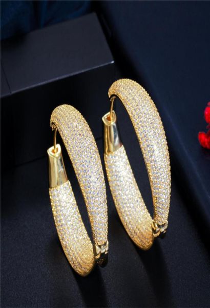 18k yellow gold plated full bling cz hoop earrings for party wedding gift for women6696284, Golden;silver
18k yellow gold plated full bling cz hoop earrings for party wedding gift for women6696284, Golden;silver