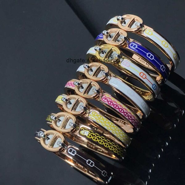 aher mas designer luxury brand enamel bracelet h family bracelet enamel male and female couple pig nose versatile bracelet, Black
aher mas designer luxury brand enamel bracelet h family bracelet enamel male and female couple pig nose versatile bracelet, Black