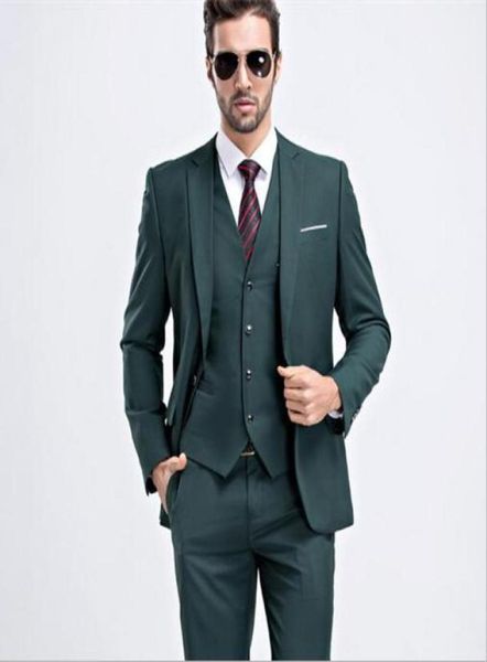 men slim fit dark green suit 2017 fashion one button mens suits groom tuxedos groomsmen man wedding suits jacketpantsvest6727495, Black;gray
men slim fit dark green suit 2017 fashion one button mens suits groom tuxedos groomsmen man wedding suits jacketpantsvest6727495, Black;gray