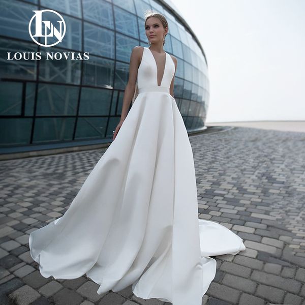 a-line wedding dress 2023 v-neck backless empire bow spaghetti straps vintage satin dress for bride princess vestidos de novia, White
a-line wedding dress 2023 v-neck backless empire bow spaghetti straps vintage satin dress for bride princess vestidos de novia, White
