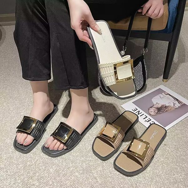 summer fashion simple slippers comfortable light leisure outdoor non-slip shopping sandals for play, Black
summer fashion simple slippers comfortable light leisure outdoor non-slip shopping sandals for play, Black