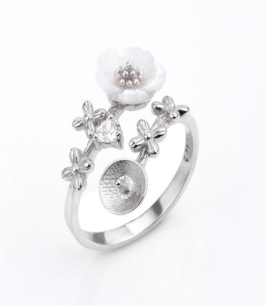 pearl ring settings 925 sterling silver findings flower white shell zircon pearls mount diy 5 pieces7003036, Slivery;crystal
pearl ring settings 925 sterling silver findings flower white shell zircon pearls mount diy 5 pieces7003036, Slivery;crystal