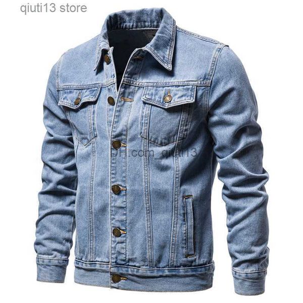 men's jackets new 2023 cotton denim jacket men casual solid color lapel single breasted jeans jacket men autumn slim fit quality mens j, Black;brown
men's jackets new 2023 cotton denim jacket men casual solid color lapel single breasted jeans jacket men autumn slim fit quality mens j, Black;brown