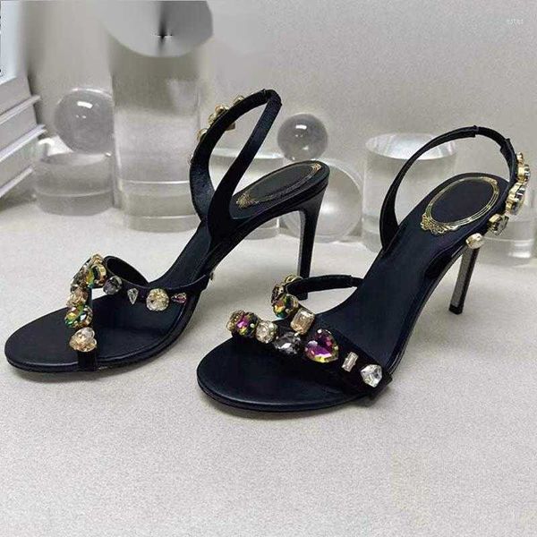 sandals summer thin heels shoes women modern crystal pumps female round toe prom party runway sandalis woman, Black
sandals summer thin heels shoes women modern crystal pumps female round toe prom party runway sandalis woman, Black