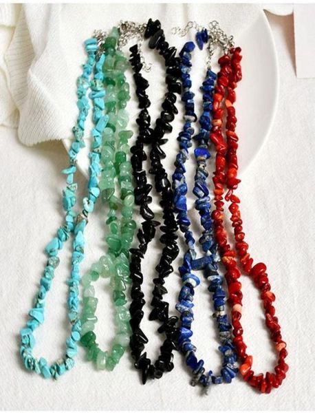 chokers natural stones chips lapis rose quartz amethyst crysta simple choker necklace fashionable women beaded collar9043902, Golden;silver
chokers natural stones chips lapis rose quartz amethyst crysta simple choker necklace fashionable women beaded collar9043902, Golden;silver