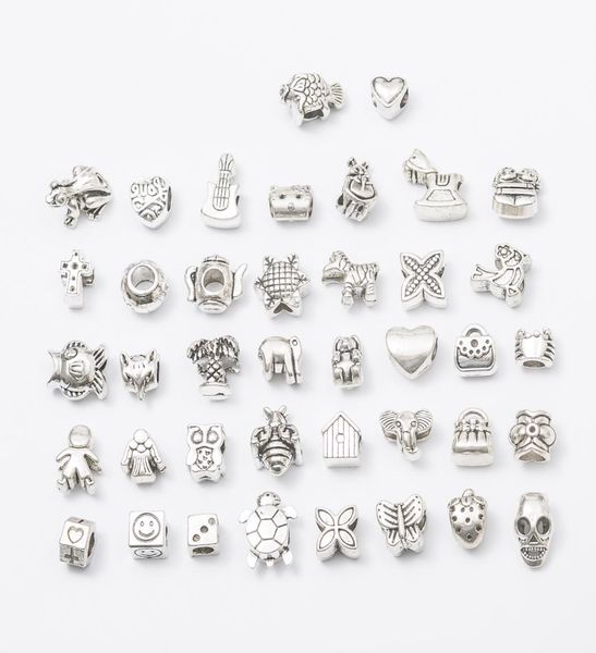 mix metals 40 style antique silver plated alloy big hole charms spacer beads fit bracelet diy jewelry necklaces pendants3473607, Black
mix metals 40 style antique silver plated alloy big hole charms spacer beads fit bracelet diy jewelry necklaces pendants3473607, Black