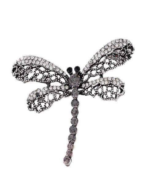 2019 vintage dragonfly brooch women insect jewelry hollow out rhinestone brooches broches ladies lapel hijab scarf banquet pin 10p4447910, Gray
2019 vintage dragonfly brooch women insect jewelry hollow out rhinestone brooches broches ladies lapel hijab scarf banquet pin 10p4447910, Gray