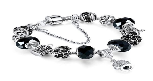 3mm silver bracelet rhinestone crown pendant with diamonds and beads suitable for fashion girls elegant bracelets and exquisite 7351560, Black
3mm silver bracelet rhinestone crown pendant with diamonds and beads suitable for fashion girls elegant bracelets and exquisite 7351560, Black