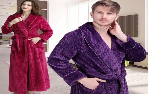 men winter extra long thick warm grid flannel bathrobe mens kimono bath robe women robes male thermal dressing gown3776958, Black;brown
men winter extra long thick warm grid flannel bathrobe mens kimono bath robe women robes male thermal dressing gown3776958, Black;brown