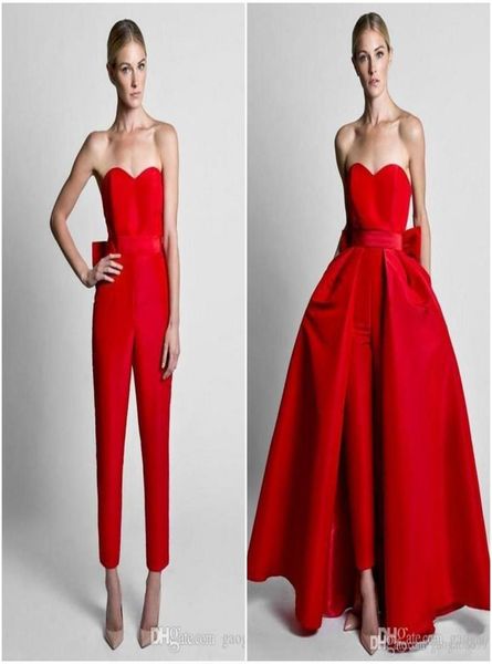 krikor jabotian red jumpsuits formal evening dresses with detachable skirt sweetheart prom dresses party gowns wear pants for wome6833828, Black;red
krikor jabotian red jumpsuits formal evening dresses with detachable skirt sweetheart prom dresses party gowns wear pants for wome6833828, Black;red