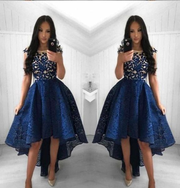 new navy blue cocktail dresses 2019 arabic dubai style high low lace formal club wear homecoming prom party gowns plus size custom8031006, Black
new navy blue cocktail dresses 2019 arabic dubai style high low lace formal club wear homecoming prom party gowns plus size custom8031006, Black