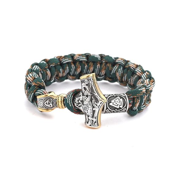 Popular Antique Stainless Steel Hammer Charm Bracelets Braided Paracord Bracelet for Men Gift
Popular Antique Stainless Steel Hammer Charm Bracelets Braided Paracord Bracelet for Men Gift