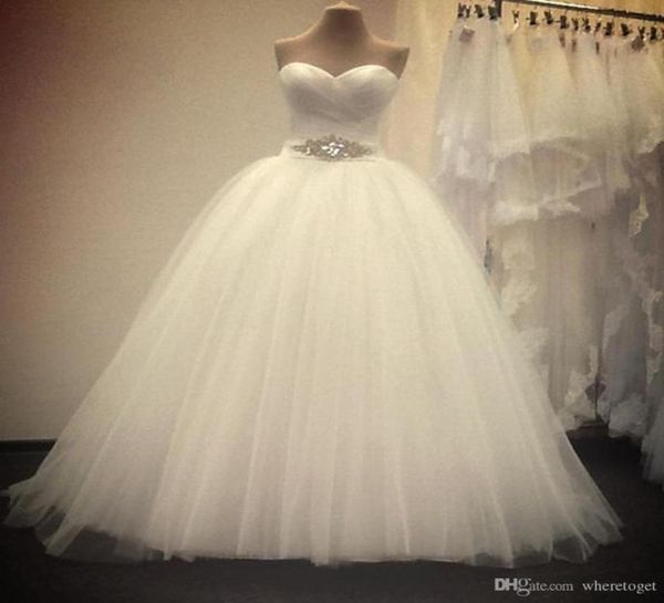 princess ball gowns wedding dresses 2019 new sweetheart sleeveless floor length backless tulle custom made bridal gowns1949031, White
princess ball gowns wedding dresses 2019 new sweetheart sleeveless floor length backless tulle custom made bridal gowns1949031, White