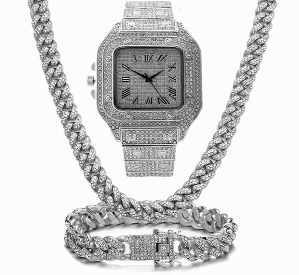 chain chains iced bling out miami cuban link rhinestone watch necklaces bracelet women men jewelry set hip hop choker2817584, Silver
chain chains iced bling out miami cuban link rhinestone watch necklaces bracelet women men jewelry set hip hop choker2817584, Silver