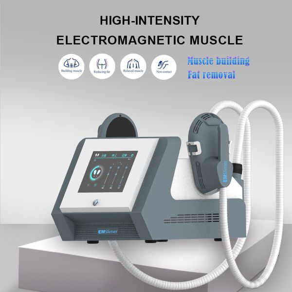 portable electromagnetic emslim slimming ems muscle stimulator fat removal technology sculpt body shaping machine two handles work together
portable electromagnetic emslim slimming ems muscle stimulator fat removal technology sculpt body shaping machine two handles work together