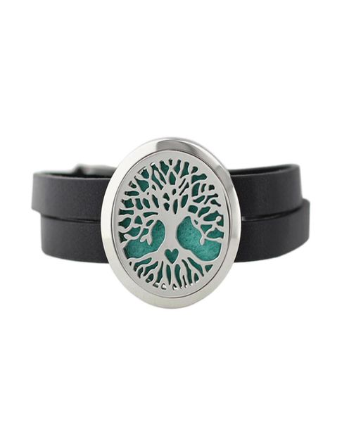 3 styles life tree 30mm 316l stainless steel perfume essential oil locket black leather bracelet with replacement pads7198408, Golden;silver
3 styles life tree 30mm 316l stainless steel perfume essential oil locket black leather bracelet with replacement pads7198408, Golden;silver