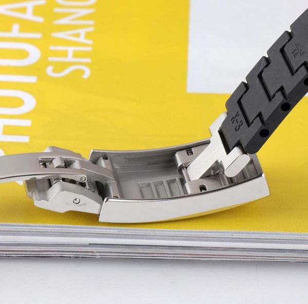 st9 glide lock watch bands rubber buckle clasp stainless steel 169mm gold silver rosegold for submarine watch oyster9414097, Black;brown
st9 glide lock watch bands rubber buckle clasp stainless steel 169mm gold silver rosegold for submarine watch oyster9414097, Black;brown