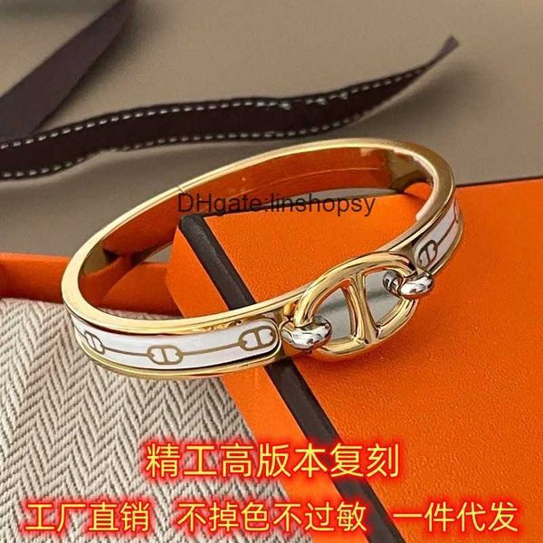 aher mas designer luxury brand enamel bracelet silver jewelry silver h home enamel pattern pig nose bracelet for women, Black
aher mas designer luxury brand enamel bracelet silver jewelry silver h home enamel pattern pig nose bracelet for women, Black