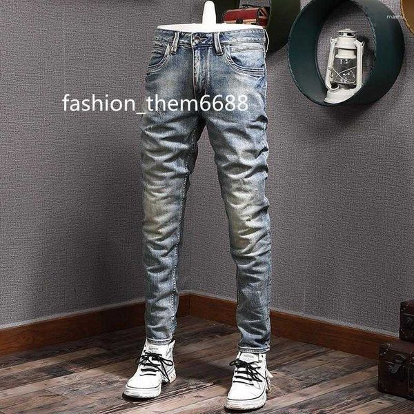 men's jeans men's jeans italian style fashion men retro blue elastic slim fit ripped trousers vintage designer pants hombre
men's jeans men's jeans italian style fashion men retro blue elastic slim fit ripped trousers vintage designer pants hombre