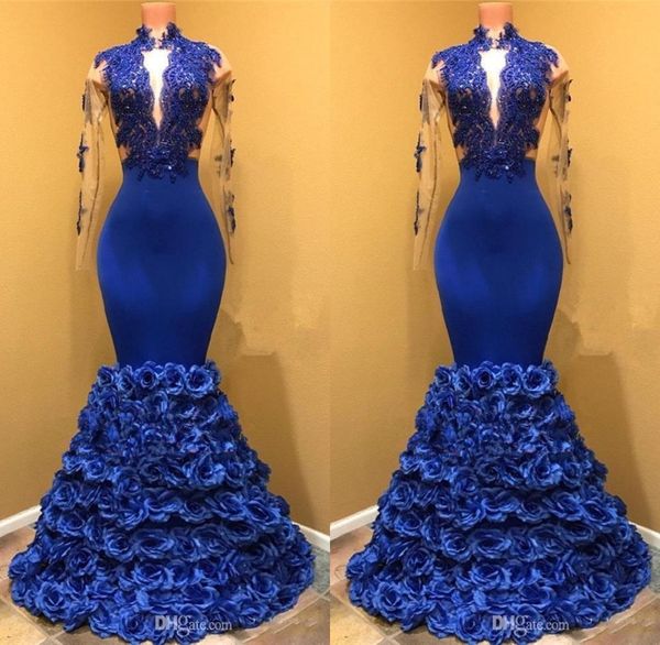 2018 new high neck sheer long sleeves mermaid prom dresses long applique 3d floral flower floor length formal party evening dresse6339608, Black
2018 new high neck sheer long sleeves mermaid prom dresses long applique 3d floral flower floor length formal party evening dresse6339608, Black