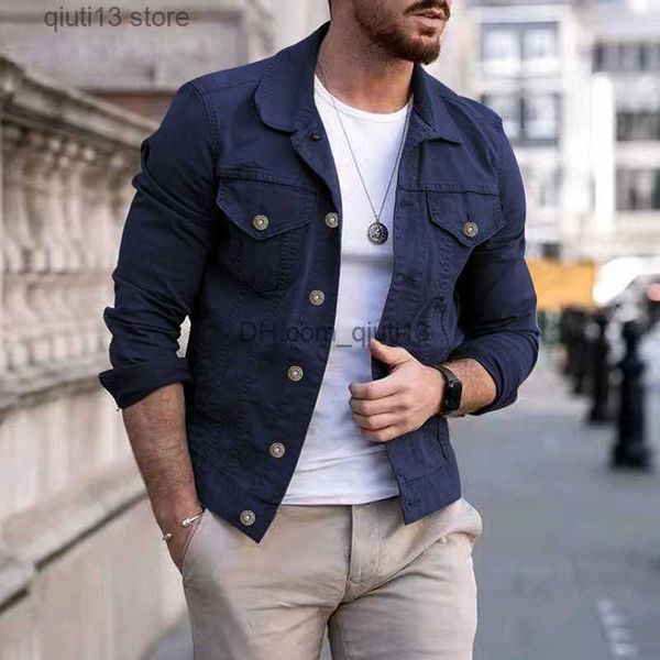 men's jackets 2022 autumn man jackets casual fashion multi-pocket buttons slim cargo coat male outerwear spring jaqueta masculina t2307, Black;brown
men's jackets 2022 autumn man jackets casual fashion multi-pocket buttons slim cargo coat male outerwear spring jaqueta masculina t2307, Black;brown