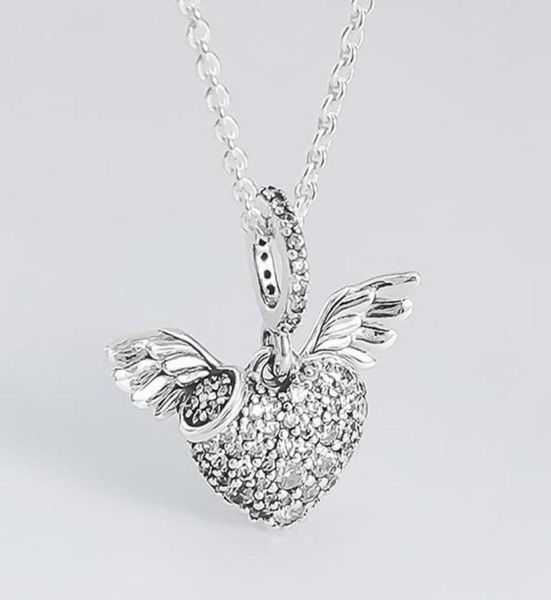 100% 925 sterling silver charm angel wing with crystal love pendant fit women bracelet & necklace diy jewelry q05317758767, Black
100% 925 sterling silver charm angel wing with crystal love pendant fit women bracelet & necklace diy jewelry q05317758767, Black