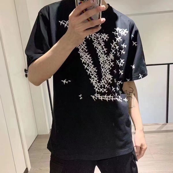 men's plus tees & polos round t-shirt plus size neck embroidered and printed polar style summer wear with street pure cotton 4545, White;black
men's plus tees & polos round t-shirt plus size neck embroidered and printed polar style summer wear with street pure cotton 4545, White;black