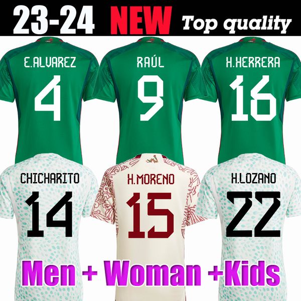 s-4xl 2023 mexico soccer jerseys home away 23 24 lozano chicharito raul football kit shirt dos santos camisetas aarez fans player men, Black;yellow
s-4xl 2023 mexico soccer jerseys home away 23 24 lozano chicharito raul football kit shirt dos santos camisetas aarez fans player men, Black;yellow