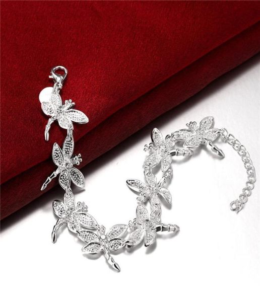 sterling silver plated eight dragonfly link chain bracelet gssb121 fashion 925 silver plate jewelry bracelets1384143, Black
sterling silver plated eight dragonfly link chain bracelet gssb121 fashion 925 silver plate jewelry bracelets1384143, Black