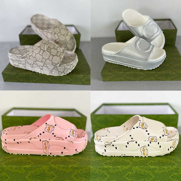 designer womens platform sandals rubber slide mens anti-slip slippers luxury flat thick bottom beach flip flops multi-season and multi-place, Black
designer womens platform sandals rubber slide mens anti-slip slippers luxury flat thick bottom beach flip flops multi-season and multi-place, Black