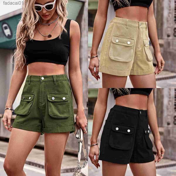 2023 summer new women's elastic waist denim cargo shorts fashion casual curling threedimensional pocket shorts jeans s2xl l230621, White;black
2023 summer new women's elastic waist denim cargo shorts fashion casual curling threedimensional pocket shorts jeans s2xl l230621, White;black