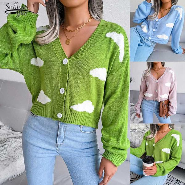 women's sweaters print cloud harajuku knitted cardigan sweater women autumn winter female cardigans v-neck long sleeve cropped sweaters, White;black
women's sweaters print cloud harajuku knitted cardigan sweater women autumn winter female cardigans v-neck long sleeve cropped sweaters, White;black