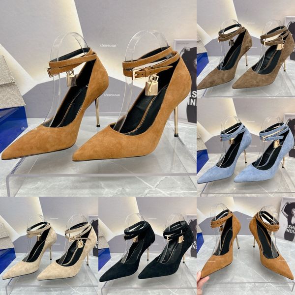 padlock pointy heels sandal designer women luxury silks satins office dress shoes wedding party high heels, Black
padlock pointy heels sandal designer women luxury silks satins office dress shoes wedding party high heels, Black