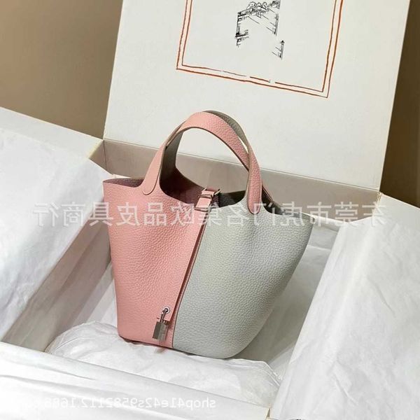 h ermes picotin lock bags for women new original tc leather handmade wax line vegetable basket colored bucket bag women's with real log
h ermes picotin lock bags for women new original tc leather handmade wax line vegetable basket colored bucket bag women's with real log