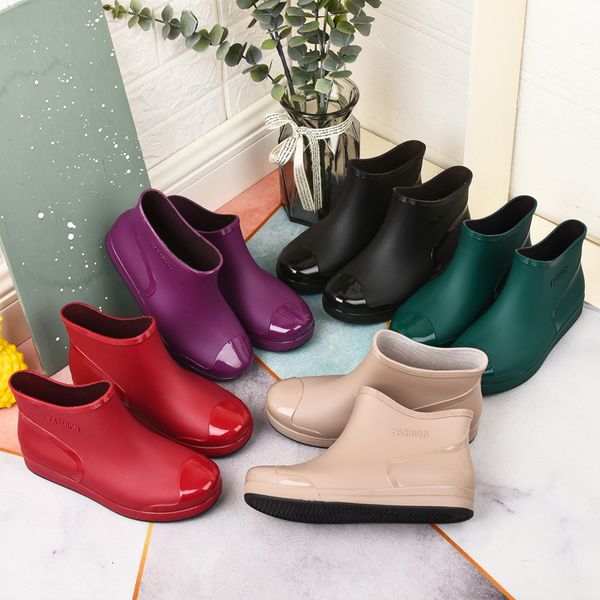 rain boots fashion women's short tube nonslip thickened water warm overshoes comfortable wearresistant 230718, Black;red
rain boots fashion women's short tube nonslip thickened water warm overshoes comfortable wearresistant 230718, Black;red