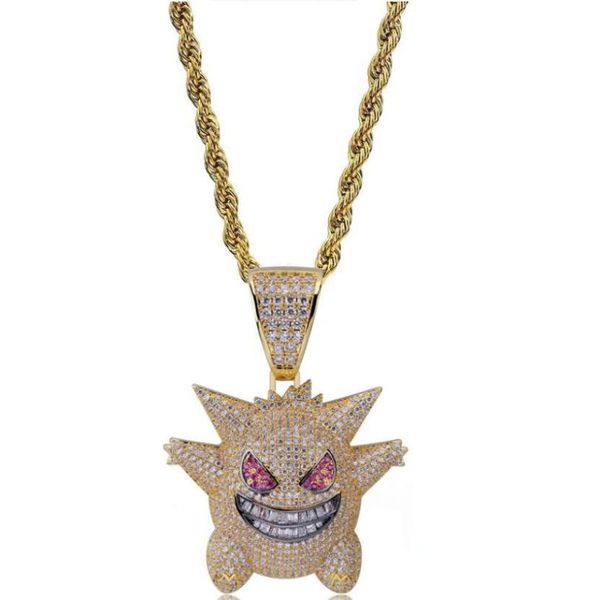 full rhinestone gengar pendant necklace creative hip hop bling bling ice out jewelry with 24 inch chain for men gift good qua6287050, Silver
full rhinestone gengar pendant necklace creative hip hop bling bling ice out jewelry with 24 inch chain for men gift good qua6287050, Silver