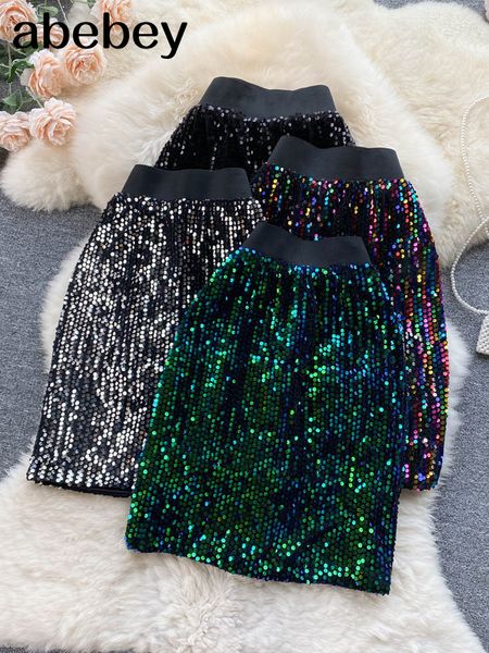 skirts women fashion shiny color sequin mini skirt vintage high waist side zipper female skirts mujer 230717, Black
skirts women fashion shiny color sequin mini skirt vintage high waist side zipper female skirts mujer 230717, Black