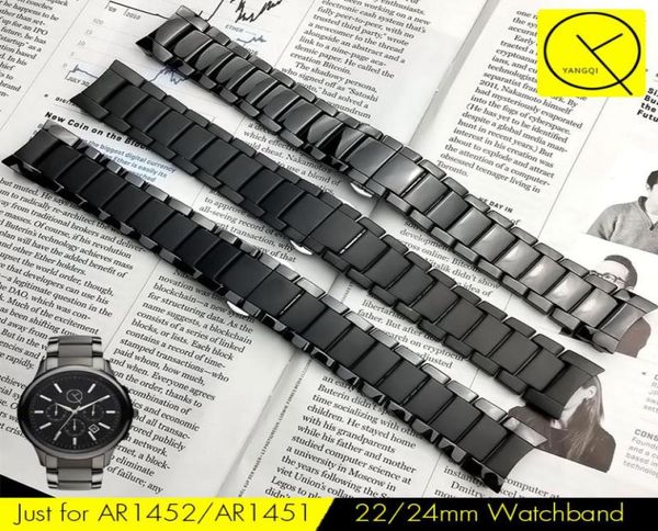 22mm 24mm ceramic steel for ar1451 ar1452 watch band for ar watches for gear s3 wrist strap brand watchband middle scrub curved en4001719, Black;brown
22mm 24mm ceramic steel for ar1451 ar1452 watch band for ar watches for gear s3 wrist strap brand watchband middle scrub curved en4001719, Black;brown