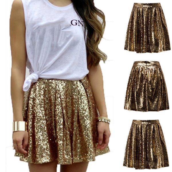 skirts women's fashion high waist pleated gold a-line short skirt loose sequin skirts party pleated skirt night club dance mini skirt 2, Black
skirts women's fashion high waist pleated gold a-line short skirt loose sequin skirts party pleated skirt night club dance mini skirt 2, Black