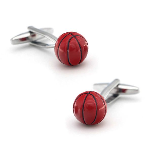 cuff links new arrival 3d basketball cuff links red color sport ball design quality brass material men's cufflinks hkd230718, Silver
cuff links new arrival 3d basketball cuff links red color sport ball design quality brass material men's cufflinks hkd230718, Silver
