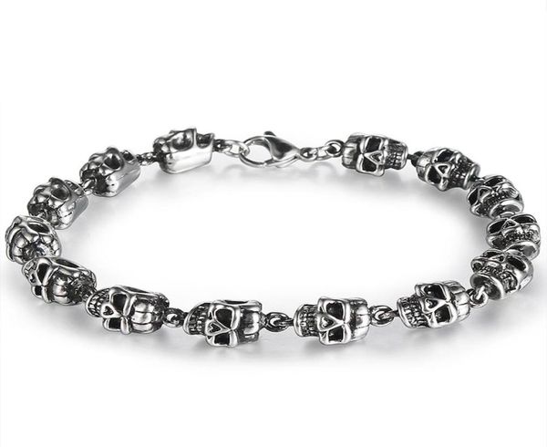 men039s personality titanium steel skulls beaded weaving bracelets bxg017 trendy punk style accessories retro hip hop jewelry1235199, Golden;silver
men039s personality titanium steel skulls beaded weaving bracelets bxg017 trendy punk style accessories retro hip hop jewelry1235199, Golden;silver